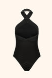 FLAIR BODYSUITS MAILLOT LINDA MADE IN FRANCE NOIR DOS NU